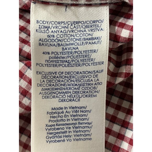 Lot of 2 Chaps Red & Faded Glory Plaid Flannel Button-Up Shirts S GUC 8870 - Picture 7 of 13